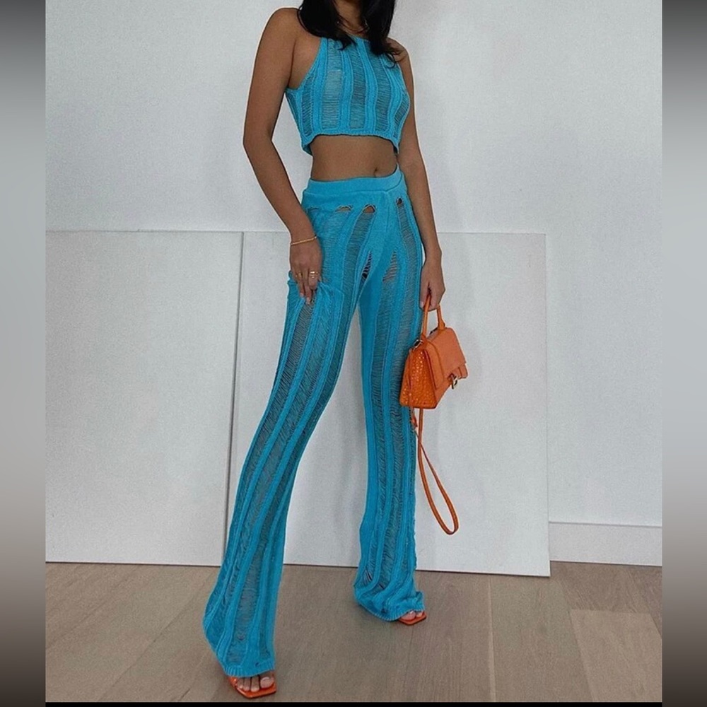 Light Blue Rave Outfit